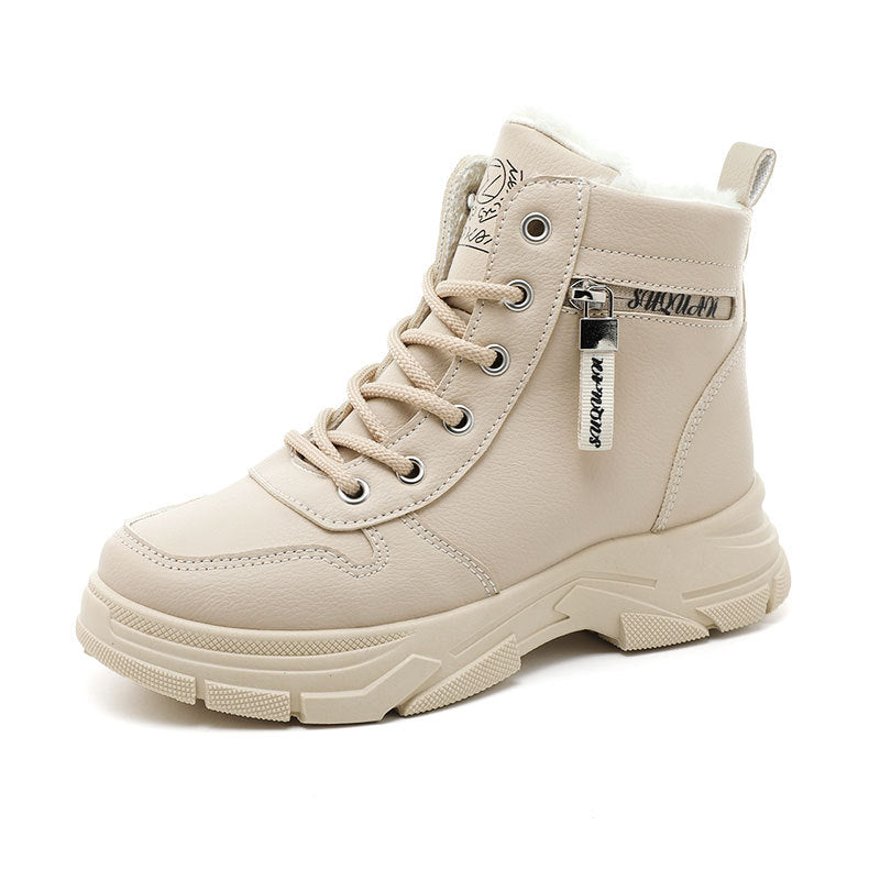 Women's plush cotton shoes