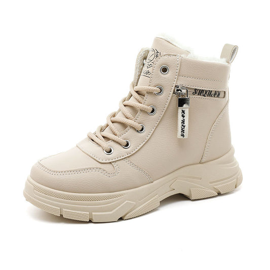 Women's plush cotton shoes