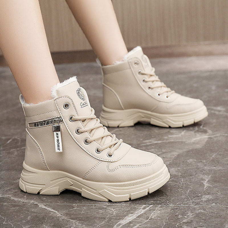 Women's plush cotton shoes