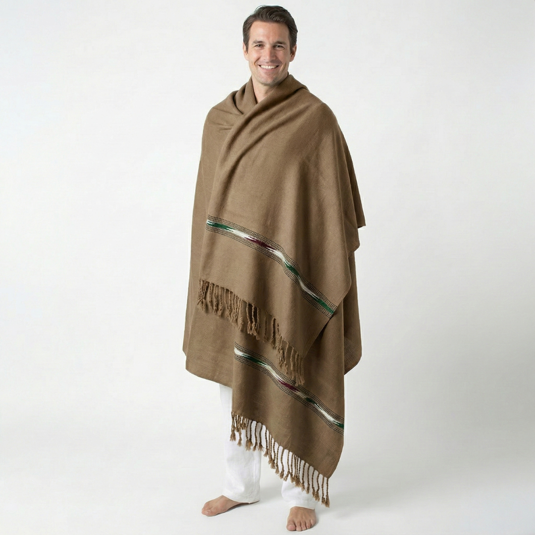 Standard Long Unisex Shawl - Cotton Wool Blend