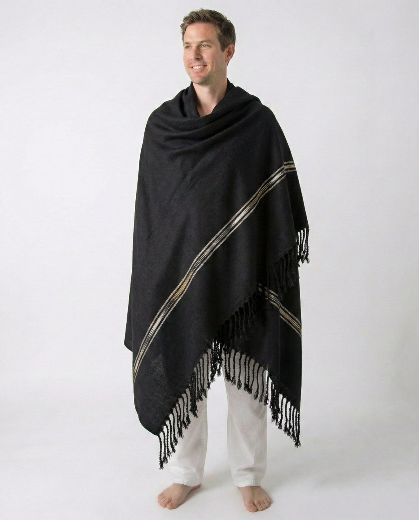 Standard Long Unisex Shawl - Cotton Wool Blend