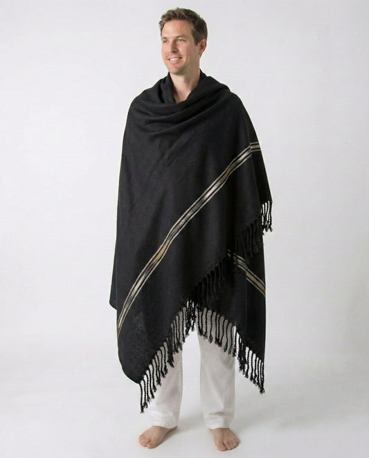 Standard Long Unisex Shawl - Cotton Wool Blend