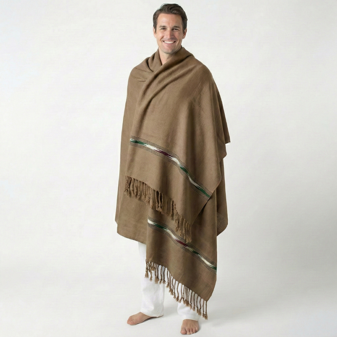 Standard Long Unisex Shawl - Cotton Wool Blend
