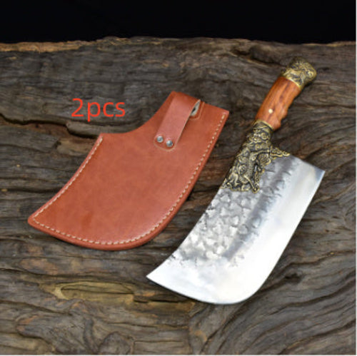 Hand-Forged Bone Chopping Kitchen Knife