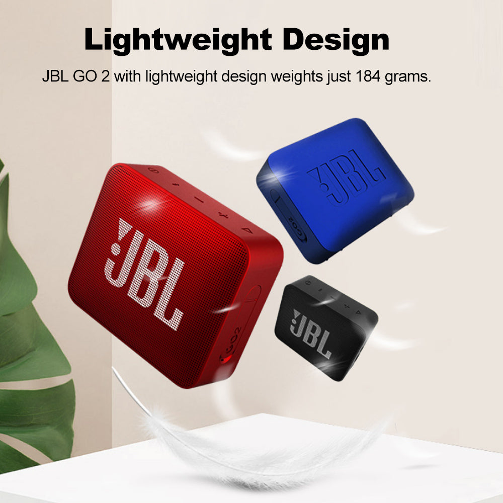 JBL GO 2 Waterproof Portable Bluetooth Speaker