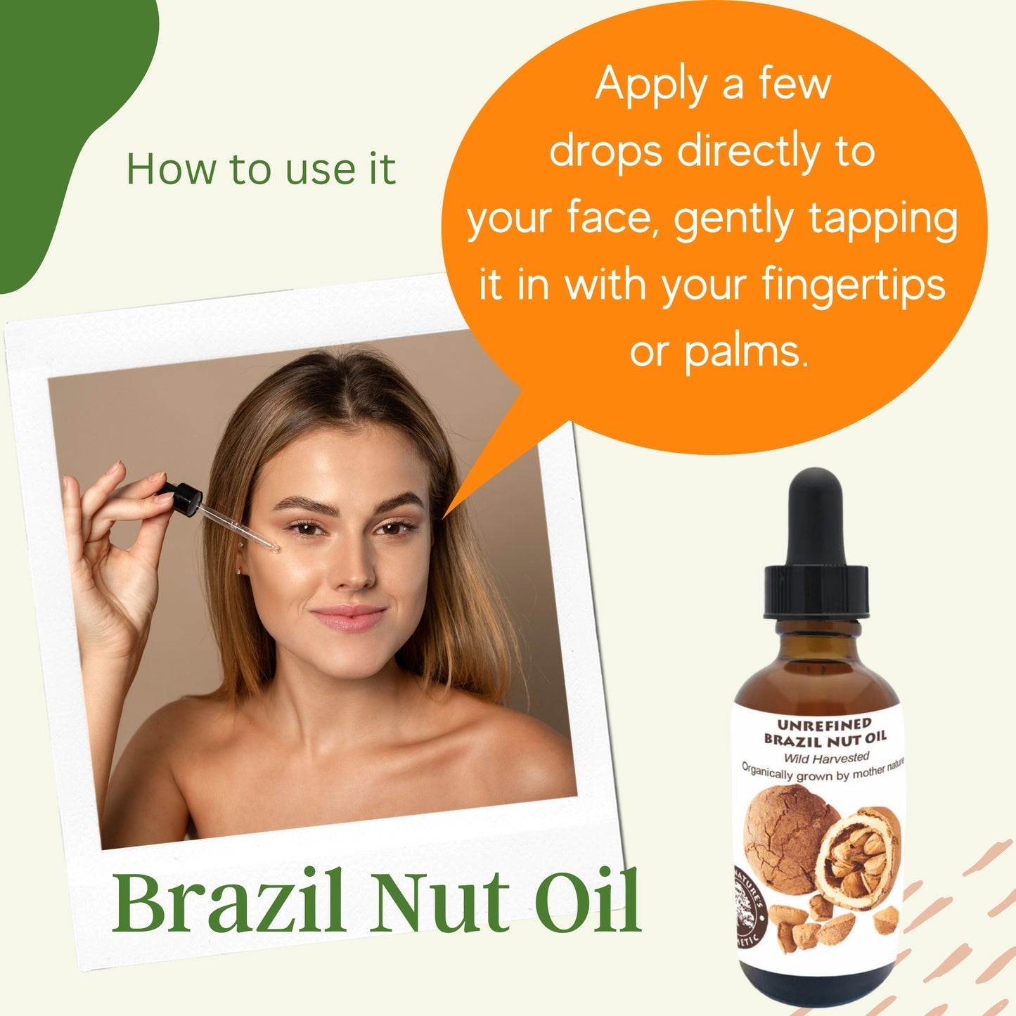 Organic Cold-Pressed Brazil Nut Oil for Skin & Hair