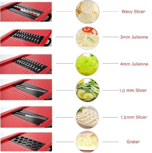 6 Blades Vegetable Slicer