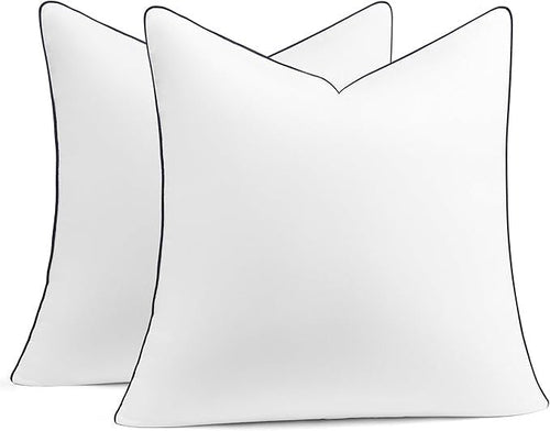 puredown 18x18 Pillow Inserts Set of 2, Fluffy Overfilled Down