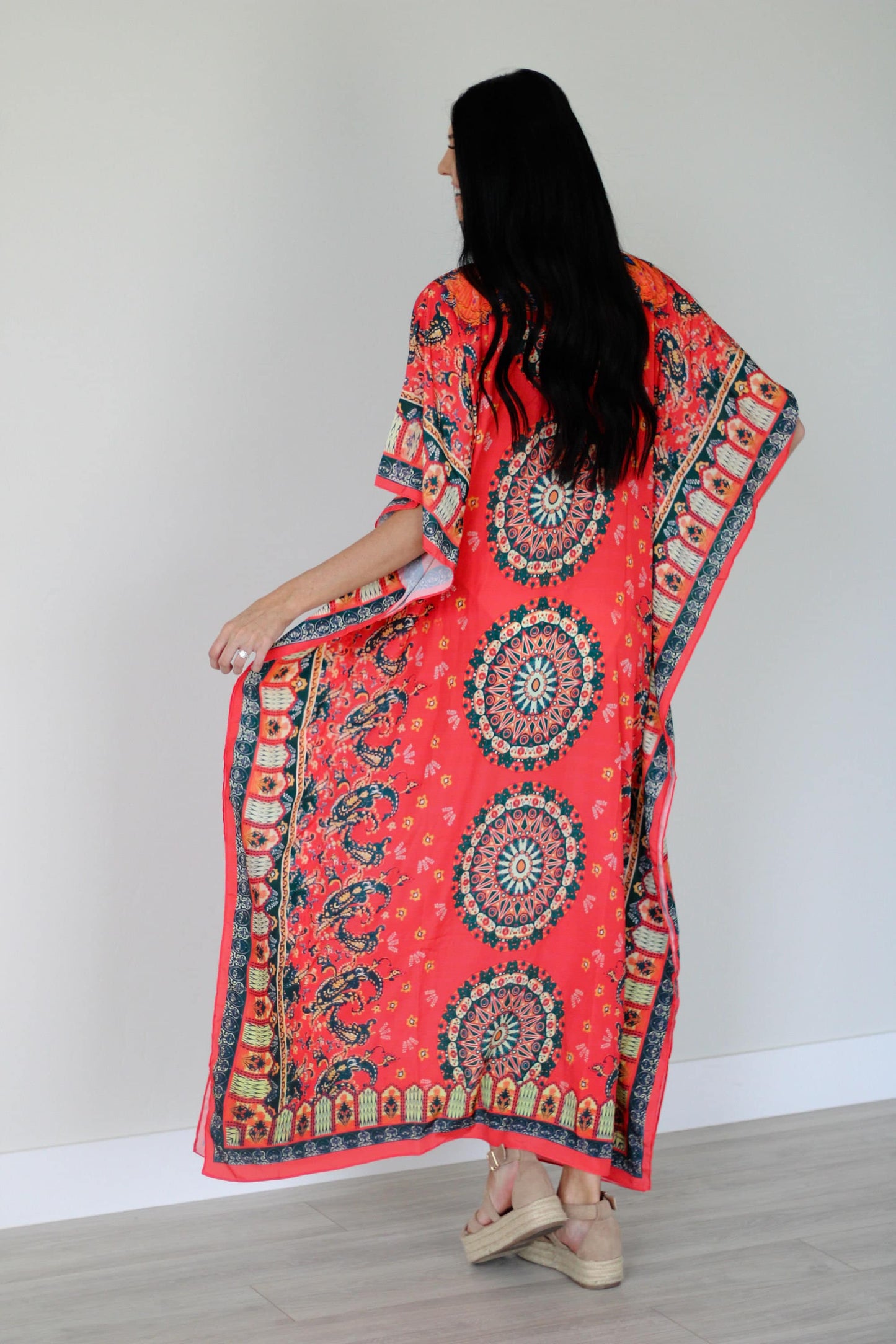Women Summer Kaftan Maxi Dress