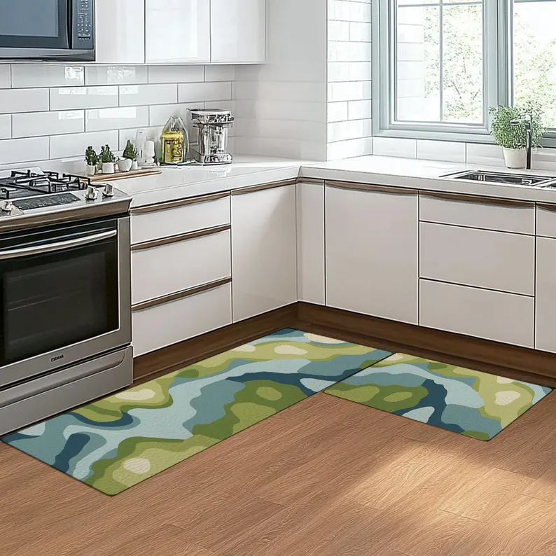 Moss Green Anti-Fatigue Non-Slip Kitchen Mat
