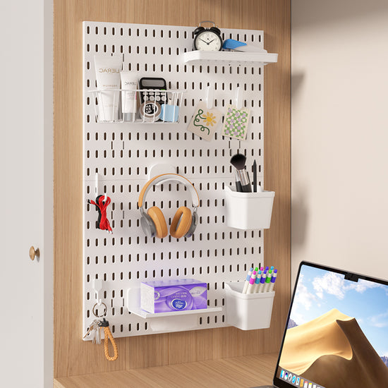 Desktop Pegboard Organizer for Gaming Accessories & Figurines