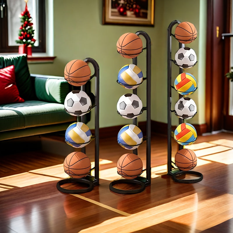 Black Metal Sports Ball Storage Organizer
