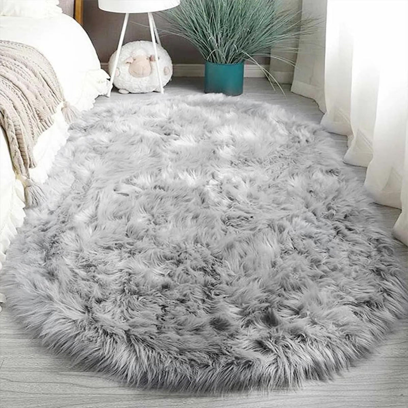 Plush Oval Rug
