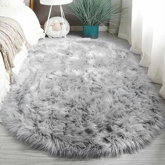 Plush Oval Rug