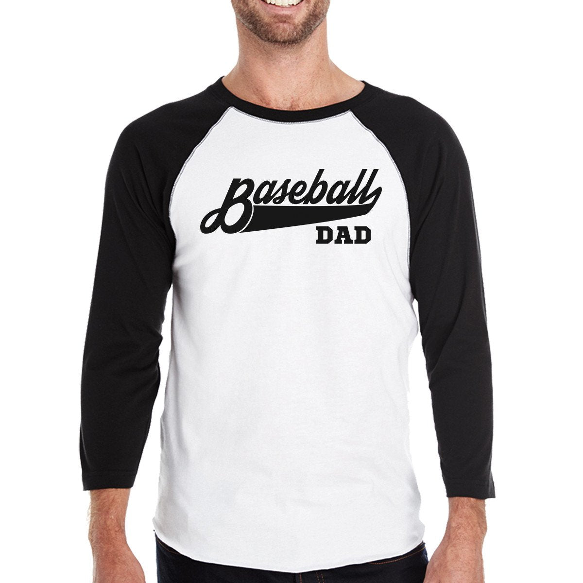 Men’s Baseball Dad 3/4 Sleeve Raglan Shirt