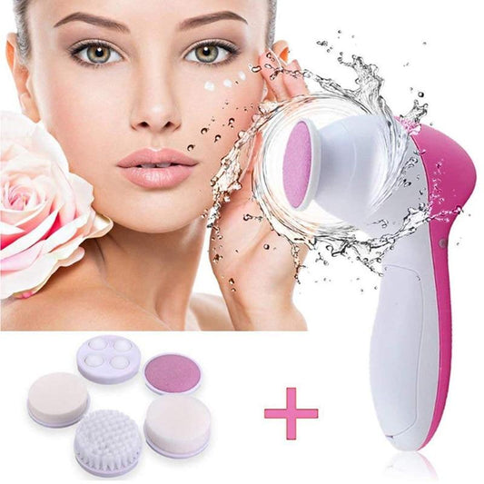 5-in-1 Facial Cleansing & Massage Brush Set