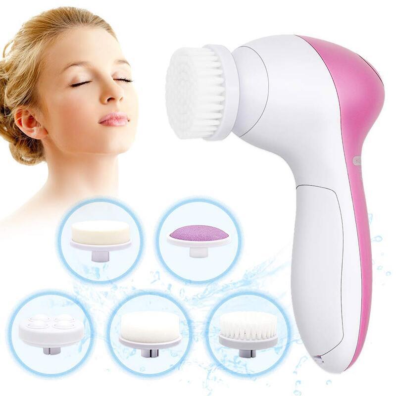 5-in-1 Facial Cleansing & Massage Brush Set